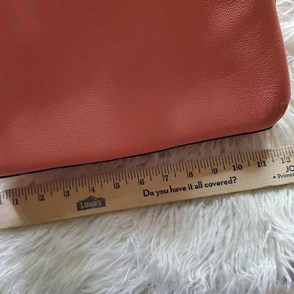 Michael Kors Coral Leather Tote Bag - Picture 9 of 12